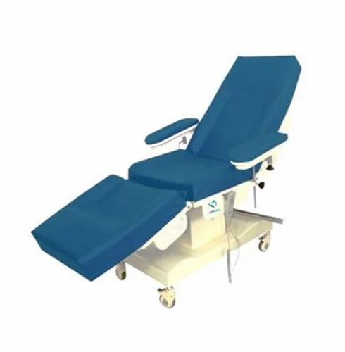 Blue Mild Steel Life Care LCDC 01 Blood Donor Couch