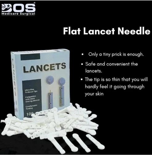 Bos medicare surgical Glucomete Flat Flat Needle Glucometer