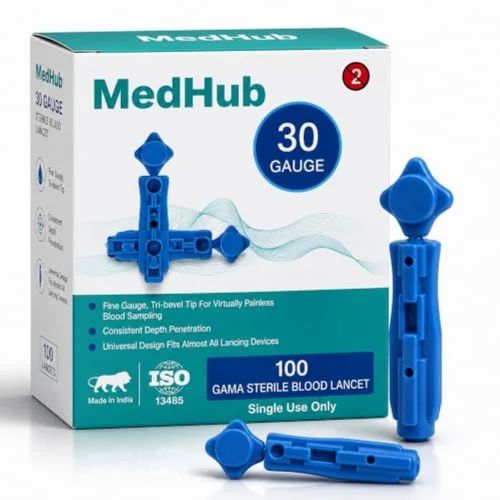 Plastic Medhub Sterile Lancets
