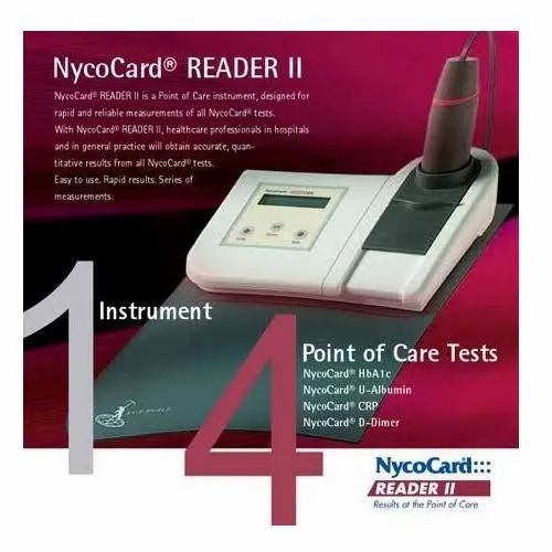 HbA1c Nyco Card Reader with USB Connectivity and Backlit LCD Display
