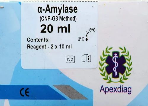 Amylase Reagent Kit, For Clinical, Model Name/Number: Apex Diagnostics And Surgicals