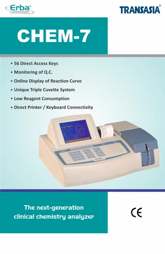 220v Ac ERBA Semi Automatic Chemistry Analyzer, Model Name/Number: Chem 7