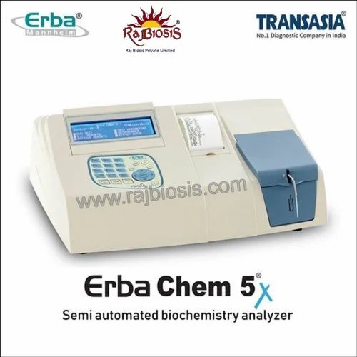 Raj Biosis Erba Chem 5x Clinical Chemistry Analyzer, Semi Automatic