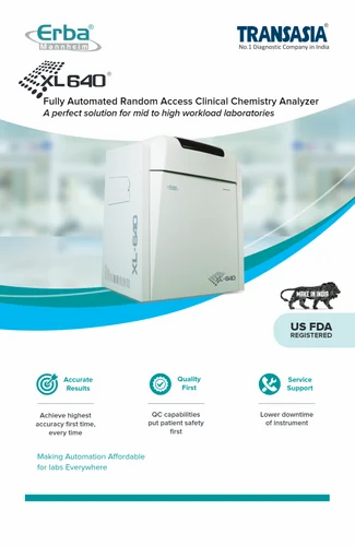 Erba XL 640 Fully Automated Clinical Chemistry Analyzer