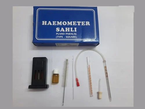 Manual HB Hemoglobin Haemometer Sahli Type Square, 2 Part, Portable