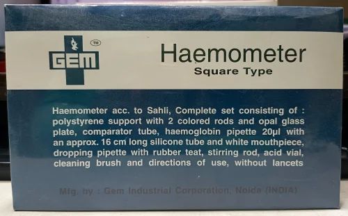 Haemometer Square Type Machine