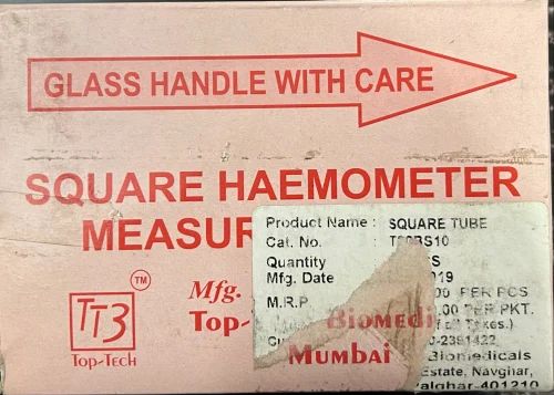 Manual Square Haemometer Measuring Tube