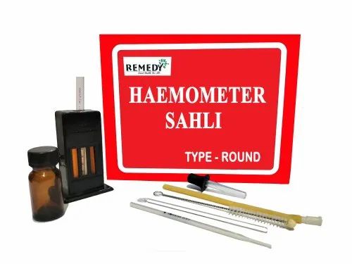 REMEDY Manual Haemometer Shalis Round Type Set Thermocol Pack, Model Name/Number: HAmo02