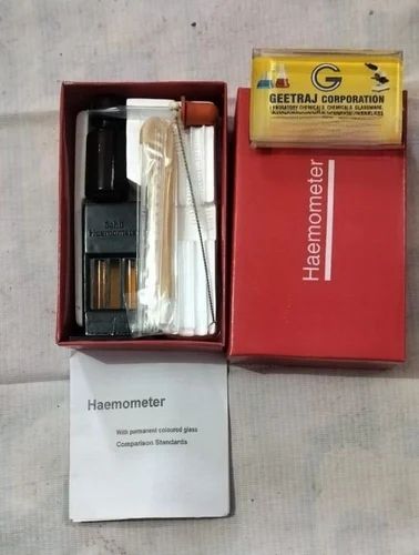 Manual Haemometer Round HB Tube Complete Set, Portable