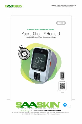 Automatic Arkray Pocketchem Hemo G Hemoglobin Meter