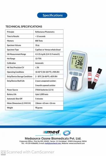 Digital Hemoglobin Meter