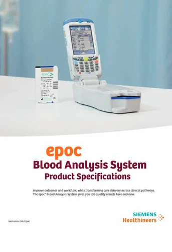 Siemens Abg Machine Epoc, For Laboratory, POC analyzers, ,