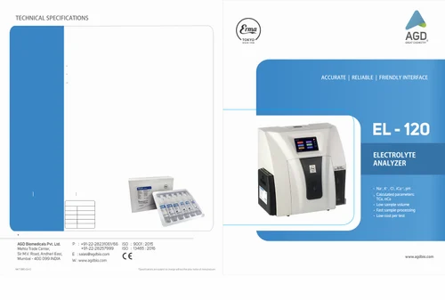 Semi Automatic Erma El 120 Electrolyte Analyzer