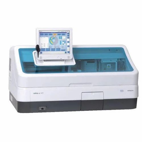 Roche Cobas E411 Fully Auto Immunoassay Analyzer, For Laboratory, Assays: Clinical Chemistry