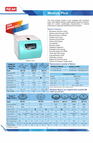 Remi Medico Plus Laboratory Centrifuge