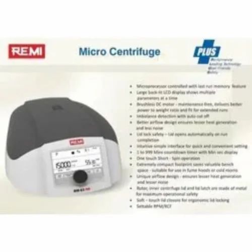 Remi Micro Centrifuge Machine For Centrifugation, Model Name/Number: Rm-03 Plus