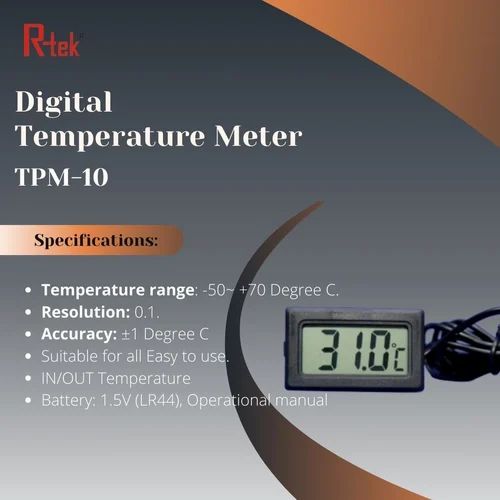 Tpm 10 Digital Fridge Thermometer, 0.1 Degreec