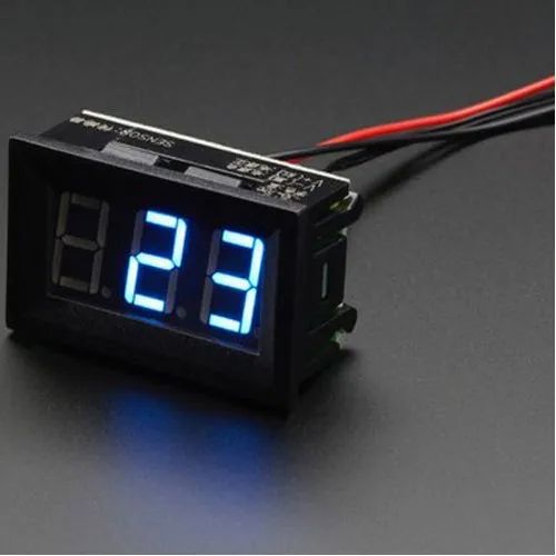 Panel Temperature Meter, Blue Led Display, Size: 48 X 29 X 21 Mm