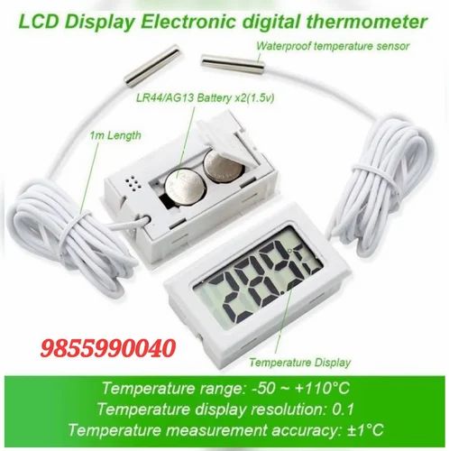 Digital thermometer with Lcd Refrigerator Aquarian & Freezer