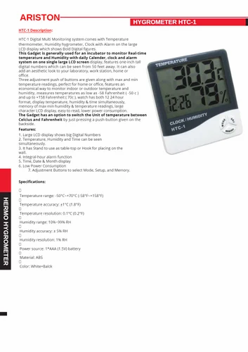 HTC-1 for Temp & Humidity