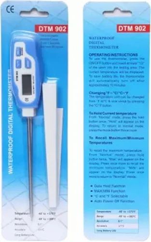 Waterproof Digital Thermometer DTM-902, For Laboratory