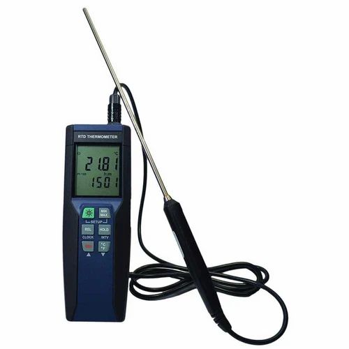PT100 Precision RTD Thermometer, -100 TO 400 C, Accuracy: ±0.1 C
