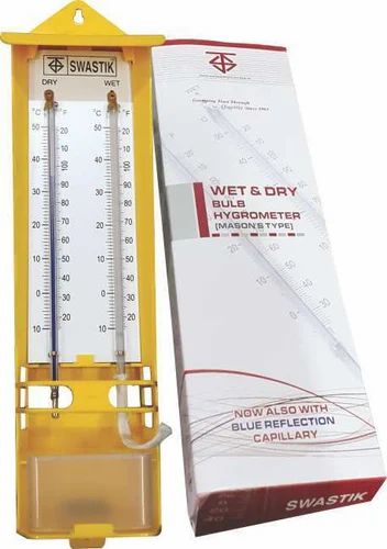 SWASTIK White Wet & Dry Thermometers, for Laboratory, Model Name/Number: Gm 907 Br