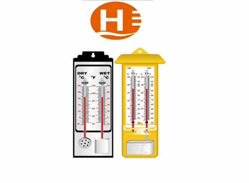 Celsius Wet And Dry Bulb Thermometer, Temp Range: -10 to 50 C