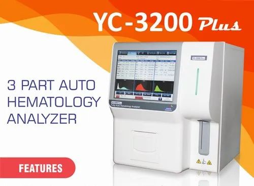 3-Part 22 Fully Auto Hematology Analyzer(YC -3200 Plus), for Path Lab