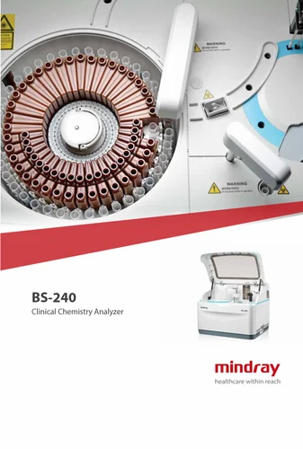 Mindray BS240 Fully auto Biochemistry Analyzer, Assays: Clinical Chemistry, 40 Kg