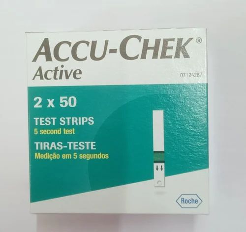 100 Piece Accu Chek Sugar Active Test Strips