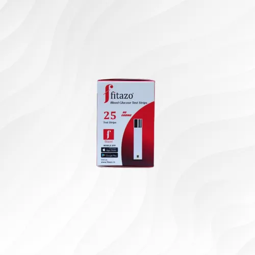Fitazo Blood Glucose Test Strip (25 Strips vial)