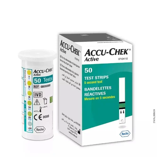 50 Accu Chek Active Sugar Test Strips