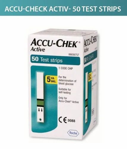 Accu chek active 50 strip at 30% Discount