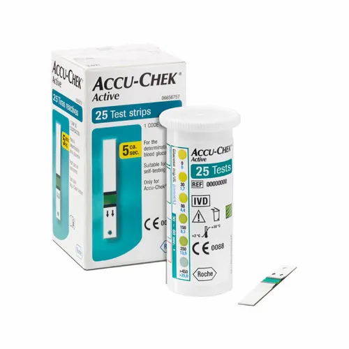 Accu Chek Active 25 Blood Glucose Test Strip