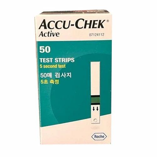 Accu Check Active Test Strip, Number Of Strips: 50 Strips