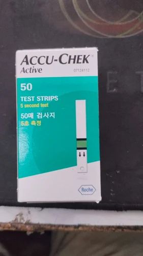 Accu Chek Active Sugar Test Strip, 50 strips
