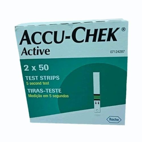 Accu Chek Active Test Strip, Number Of Strips: 100 Strips