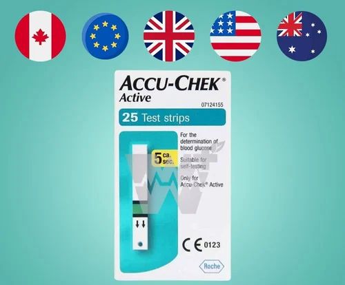 Accucheck Active Glucometer Strip - Pack of 25 Strips