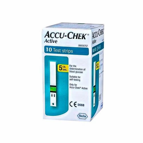 ACCUCHECK ACTIVE TEST STRIPS 10's