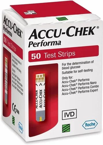 Accuchek Performa Glucose Test Strip, For Hospital, Model Name/Number: Roche