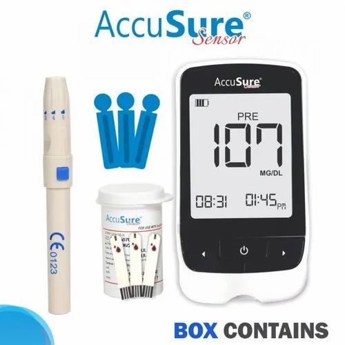 Accusure Sensor Meter and Strip, Number Of Strips: 100 Strips