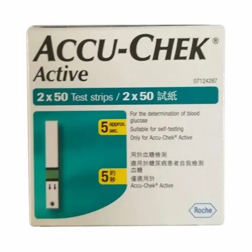 ACCU-CHECK Active Glucose Test Stripes, 50 strips
