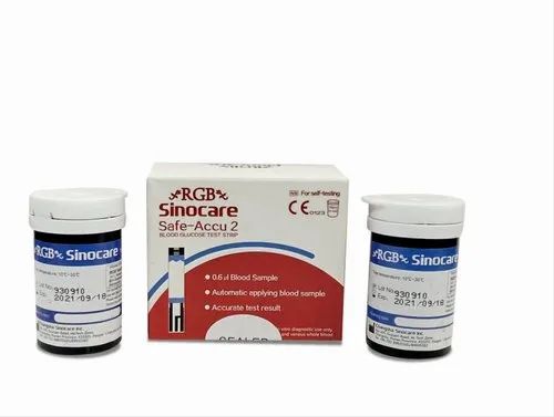 Safe Accu 2 Blood Glucose Test Strip Pack Of 50