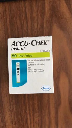 1-50 mmol/L Accu Chek Instant Glucometer Strips, 7 Days, Model Name/Number: 07819382