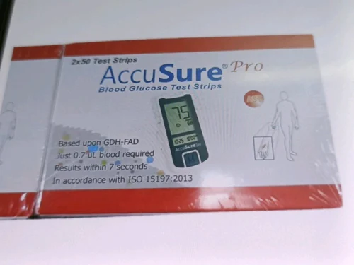 Accu Sure Pro Blood Glucose Test Stripes