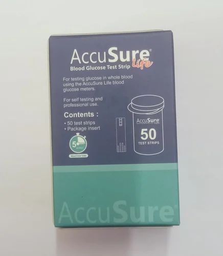 50 Piece Accusure Blood Glucose Test Strips