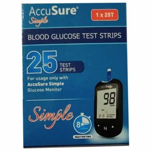 Accu Sure Blood Glucose Test Strips