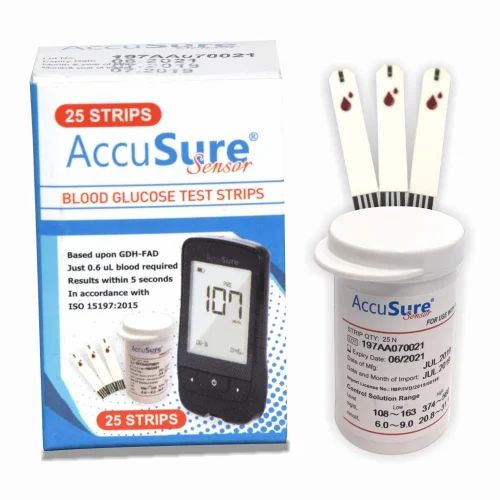 Accu Sure Blood Glucose Test Strips