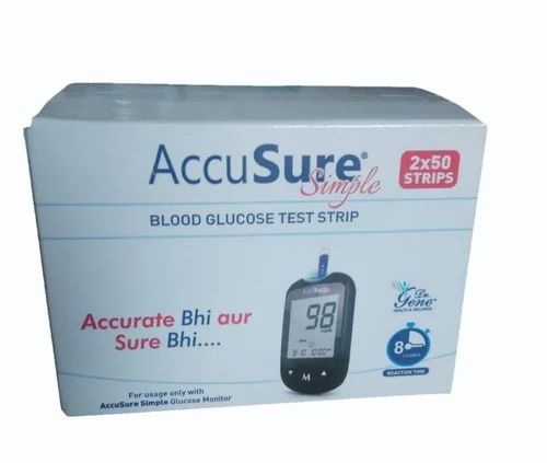 AccuSure Simple Blood Glucose Test Strips